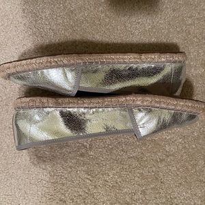 Franco Sarto women’s 8.5 silver metallic flats